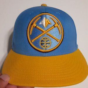 Denver Nuggets Adidas 210 Fitted Flexfit Hat/Cap in Size 7 1/4-7 5/8